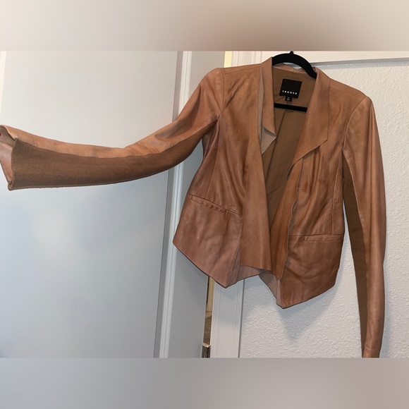 Cognac Trouvé Leather jacket - Picture 7 of 8